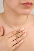 Çelik Kuzey Yıldızı Kolye