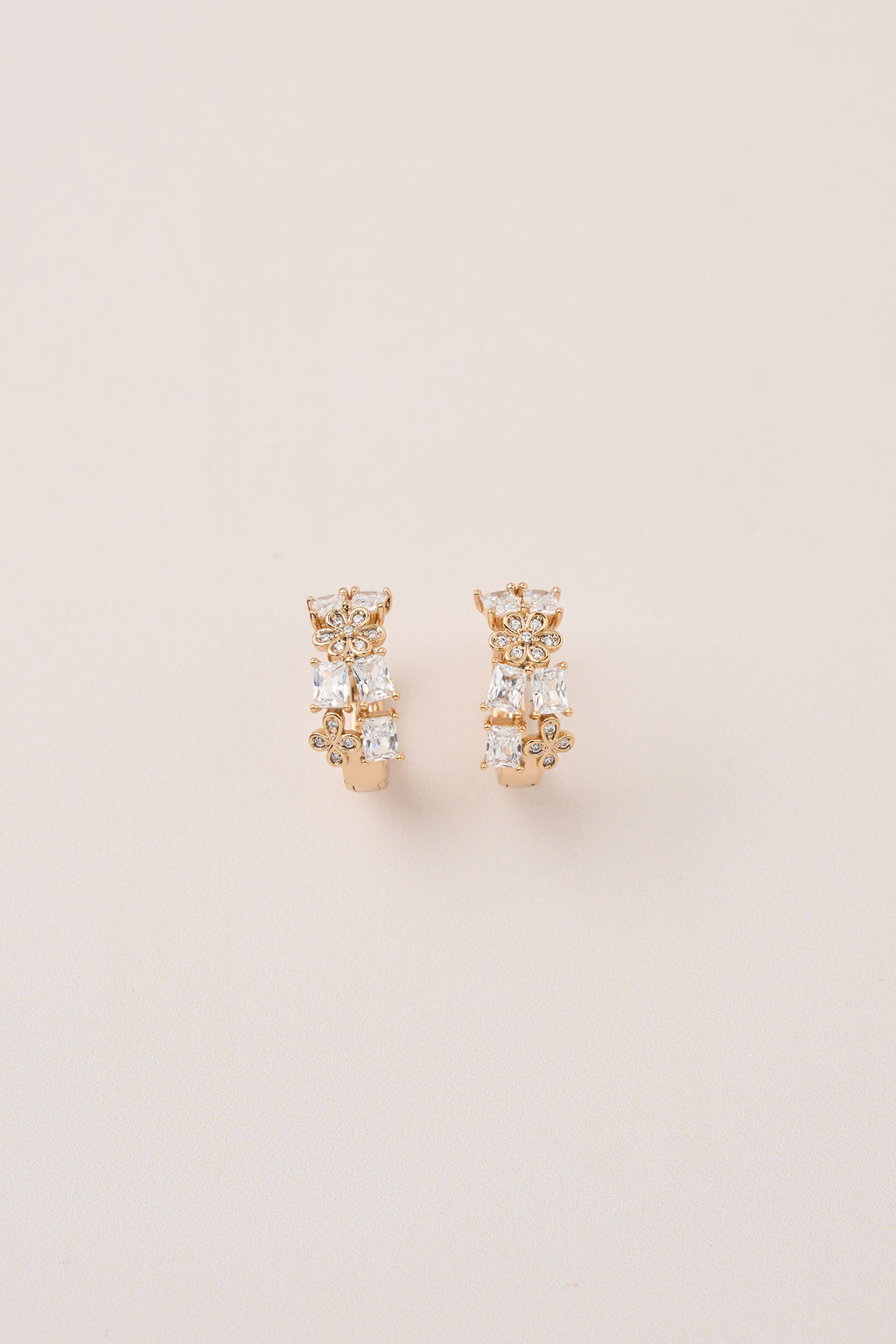 Xuping Flower Stone Earrings