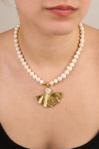 Gerçek İnci Gide Kolye