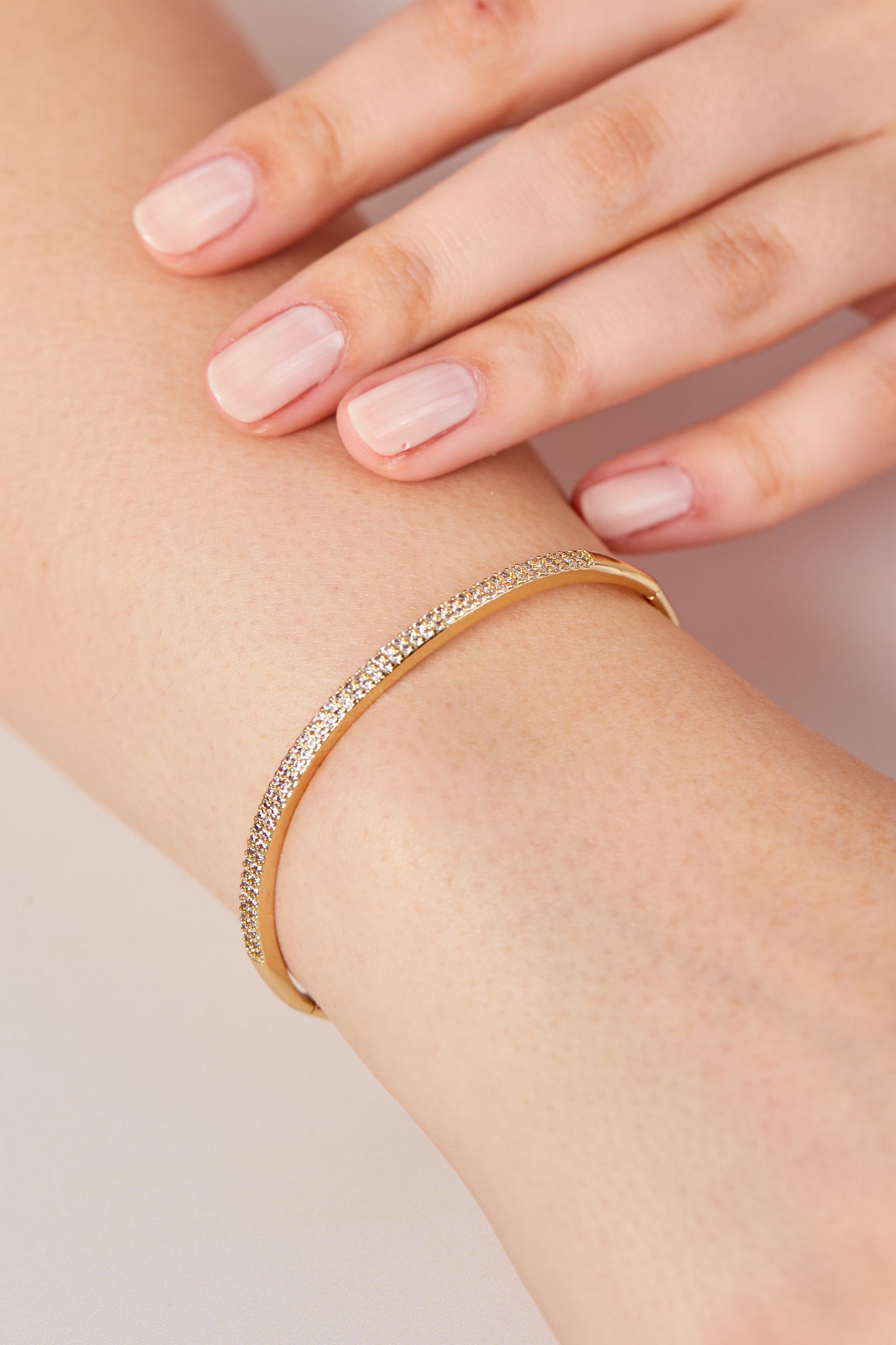 Xuping Half Round Cuff Bracelet