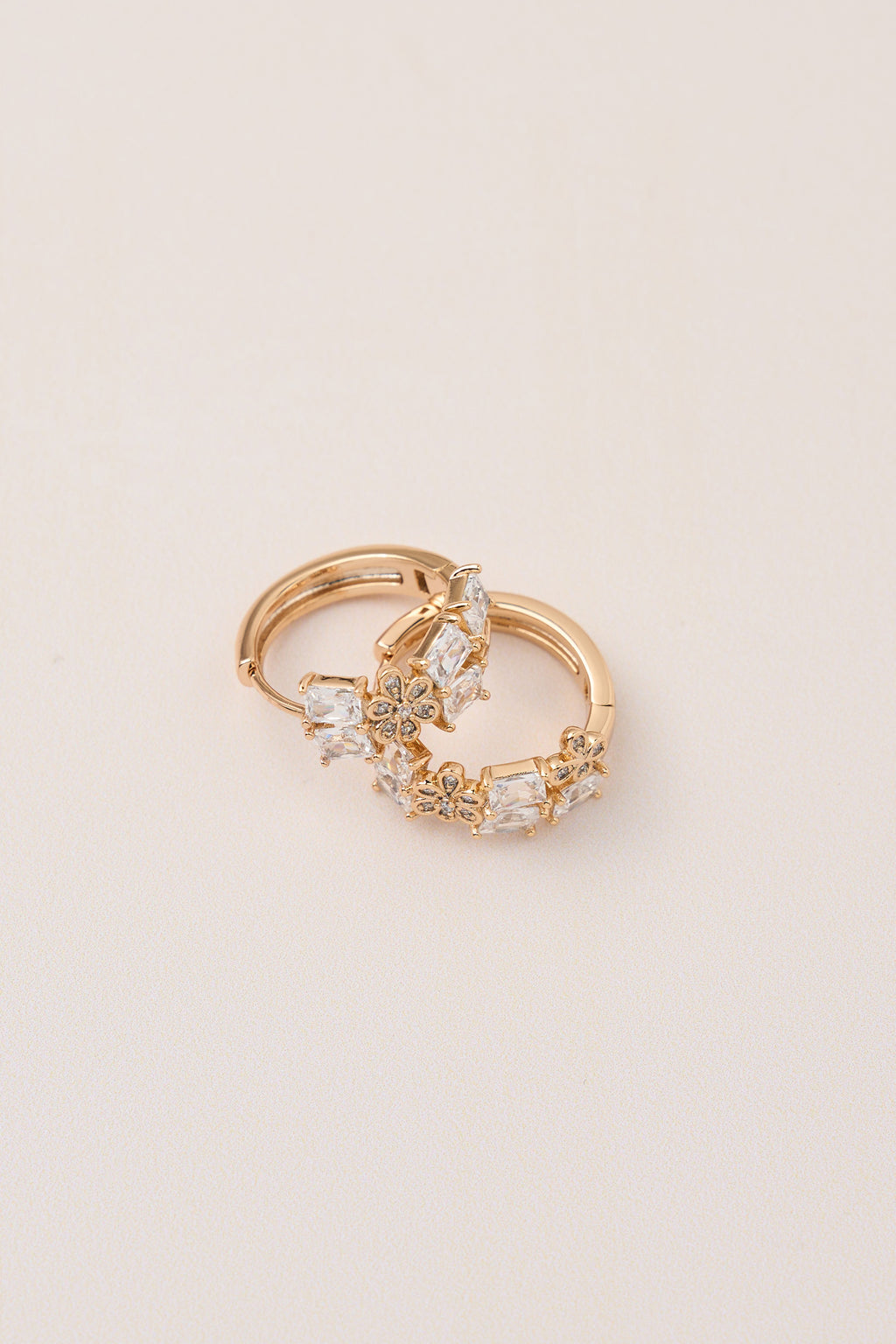 Xuping Flower Stone Earrings