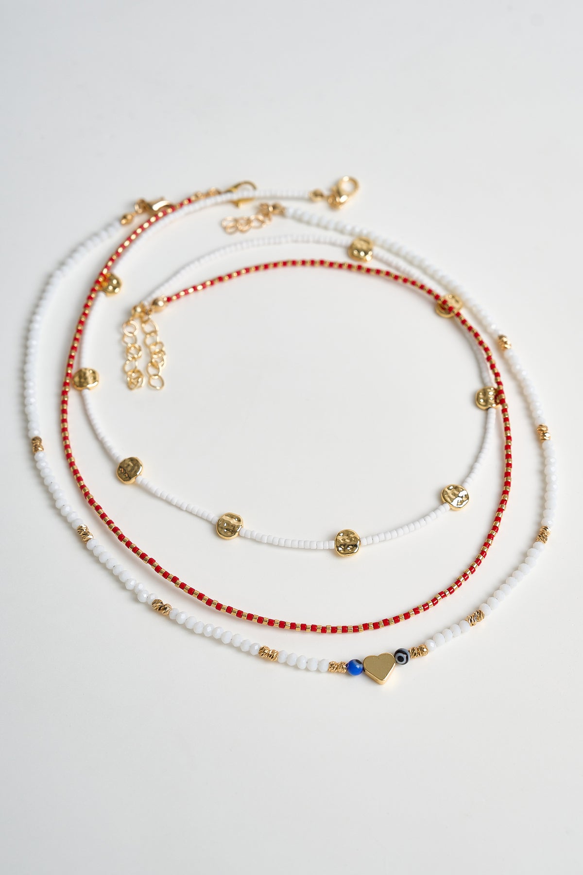 Sugar Beads Üçlü Boncuk Kolye