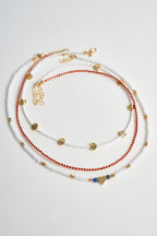 Sugar Beads Üçlü Boncuk Kolye