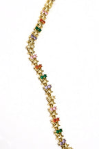 VIP Renkli Taşlı Yıldızlı Bileklik