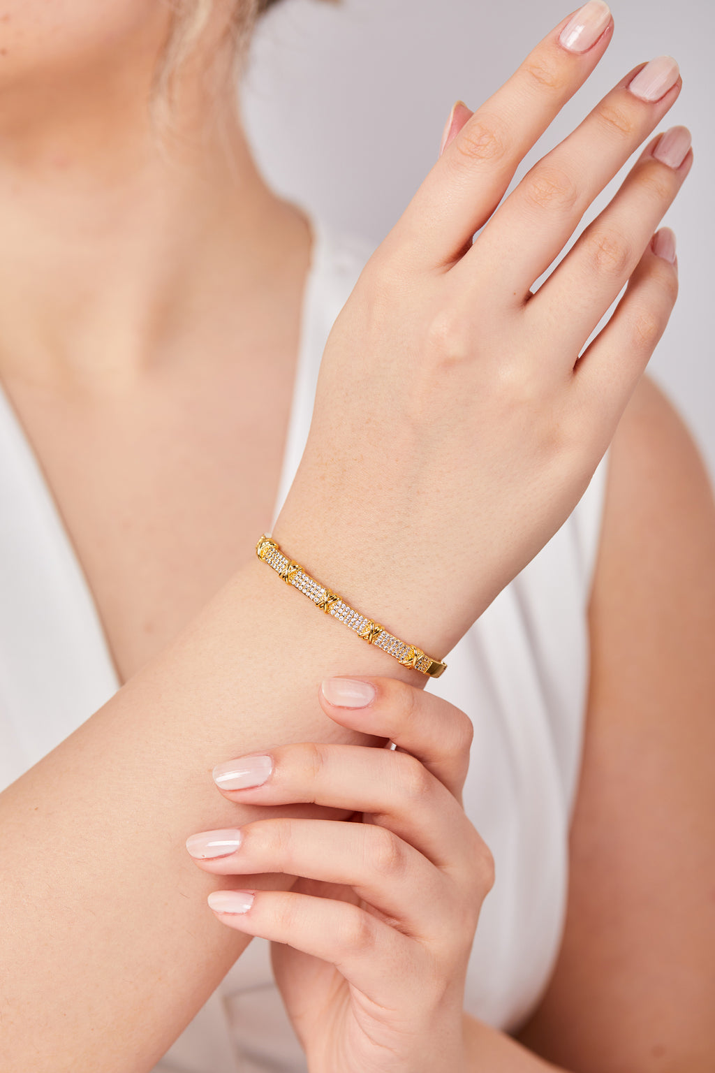22K Gold Plated Tiffany Bangle