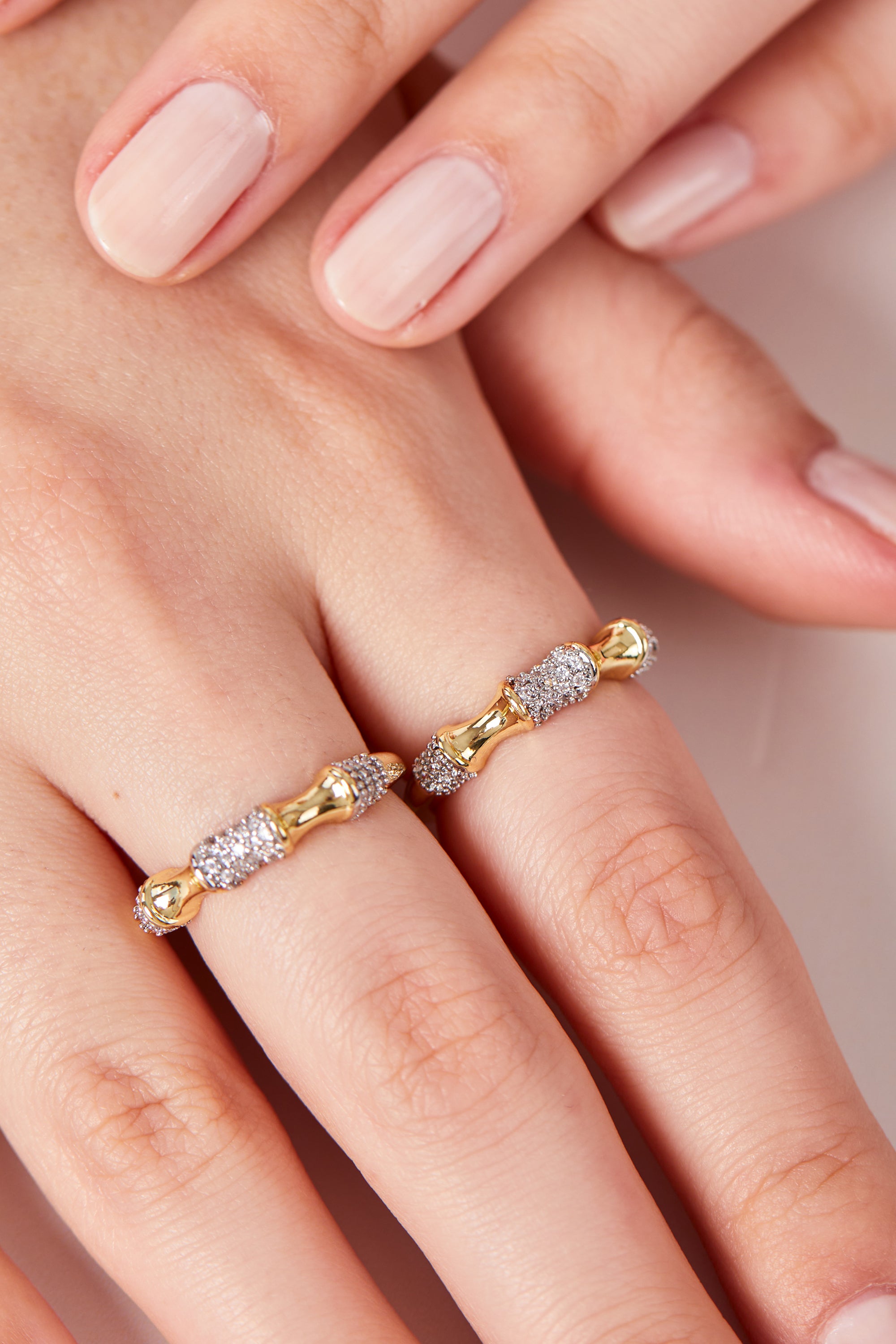 14K Gold Plated Vintage Stone Ring