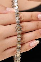 VIP Taşlı Çift Renkli Kolye