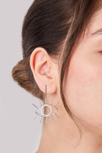 18K Gold Plated Eye Earrings 