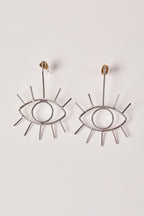 18K Gold Plated Eye Earrings 