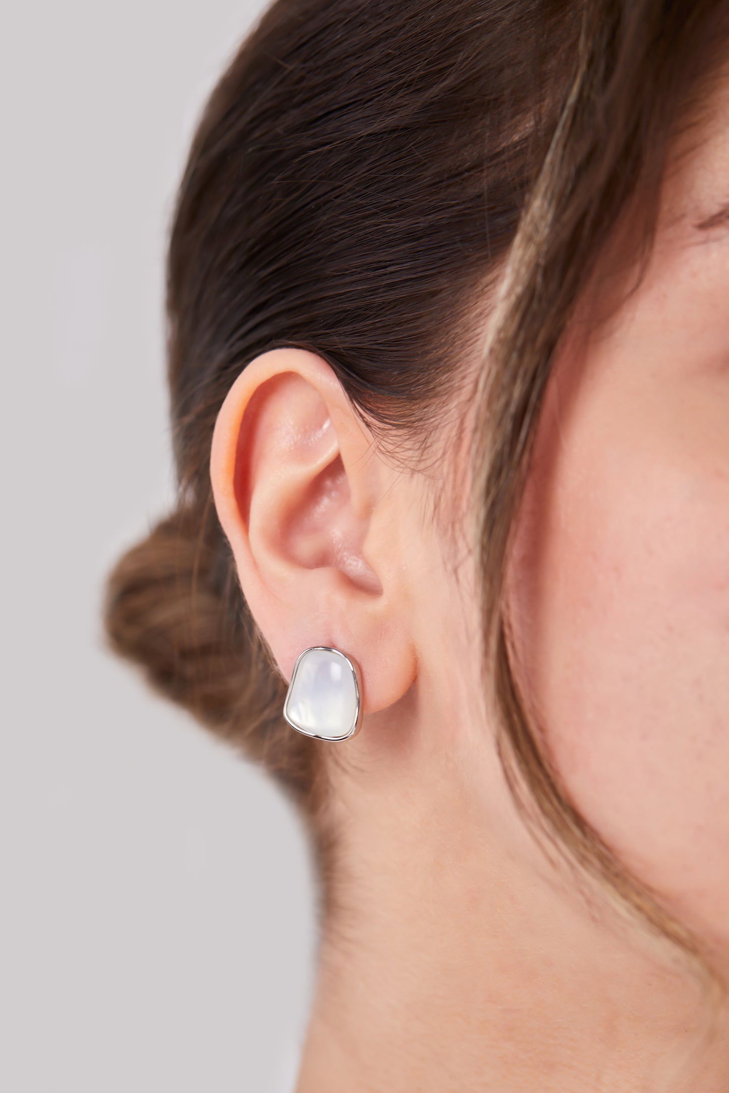 18K Gold Plated Elegant Earrings Silver