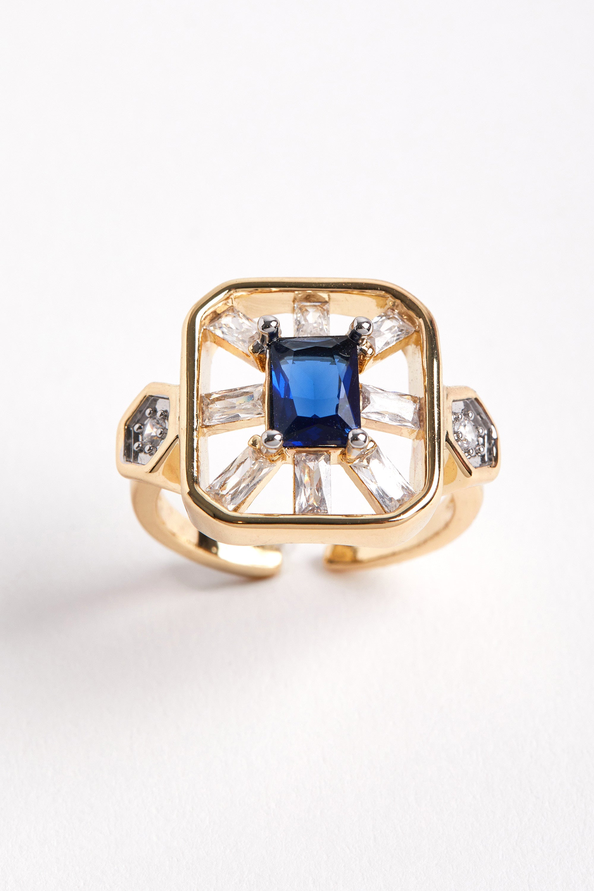 14K Gold Plated Night Ring