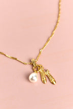 Altın Kaplama Zincirli Balerin Kolye