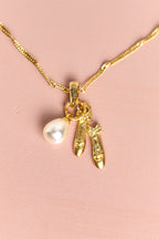 Altın Kaplama Zincirli Balerin Kolye