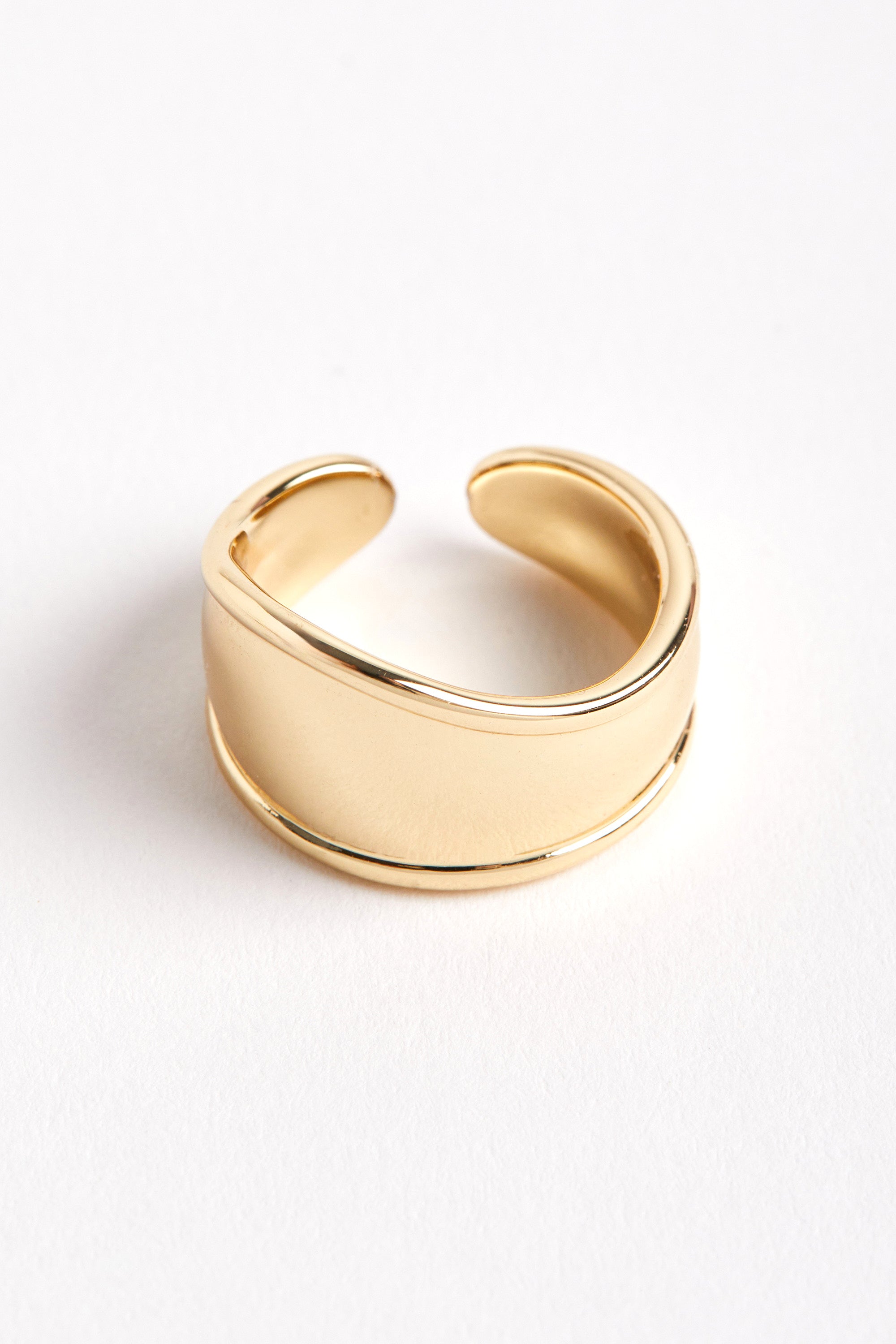 Rhodium Plated Aura Ring Gold