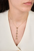 Çelik Yeşil Y Kolye