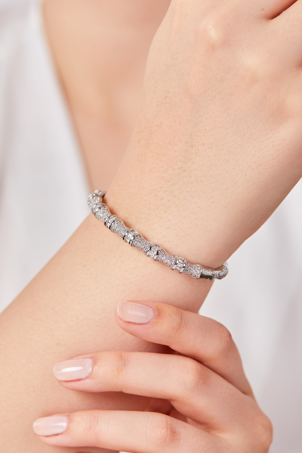22K Gold Plated Aurora Bracelet Silver