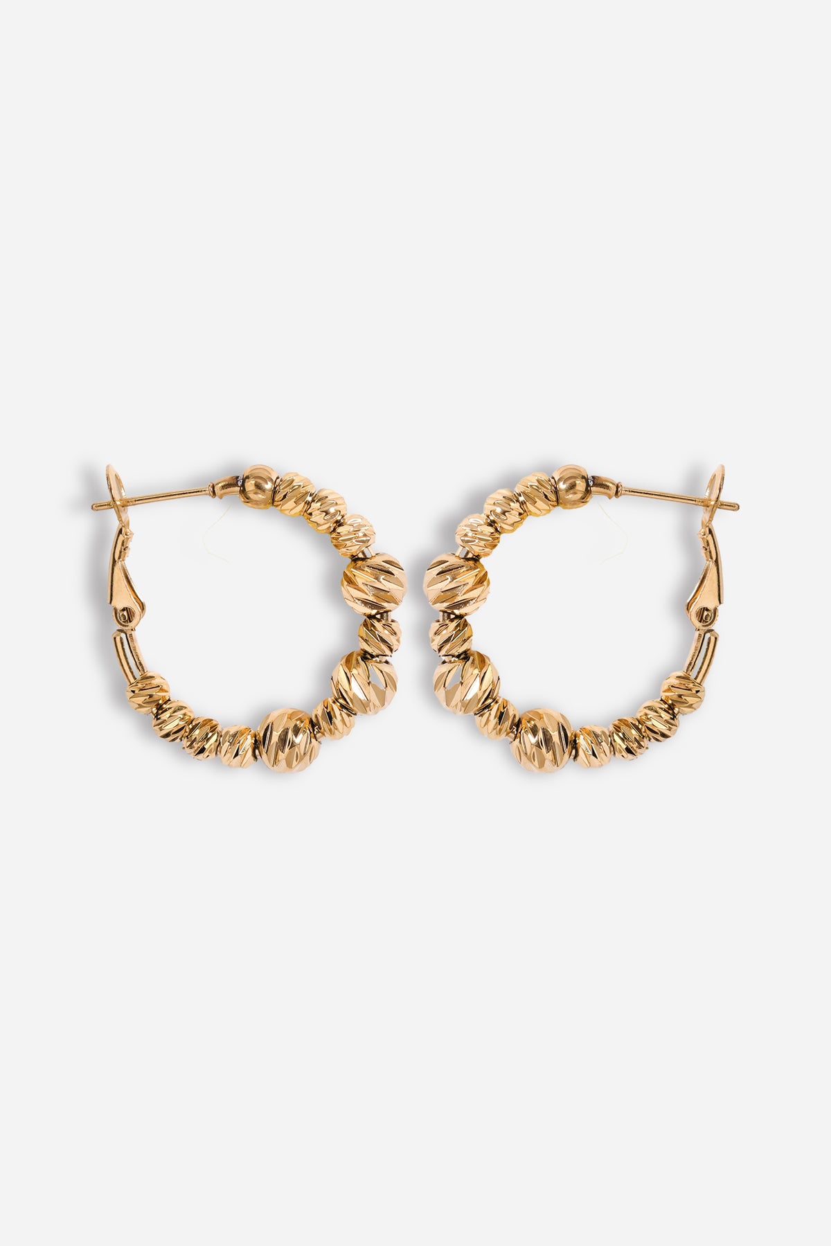 Dorika Taşlı Halka Küpe