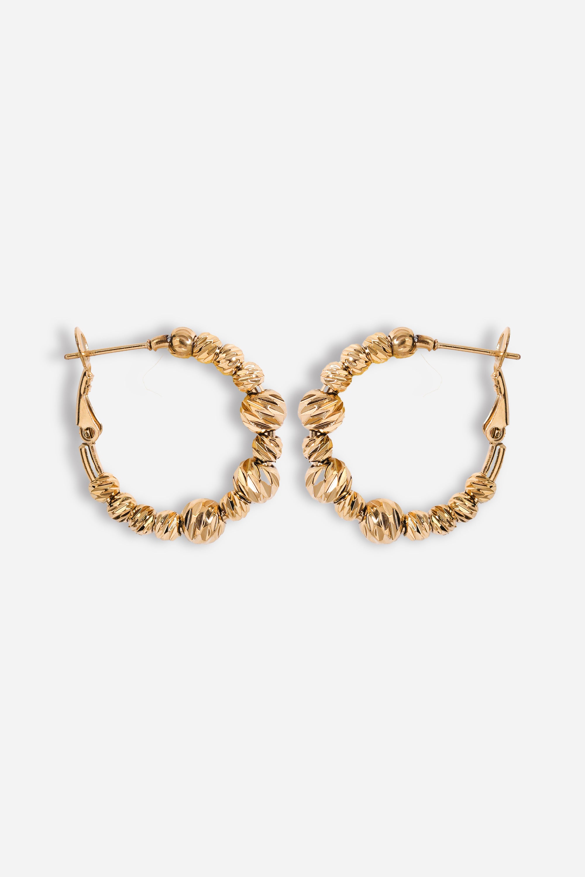 Dorika Taşlı Halka Küpe