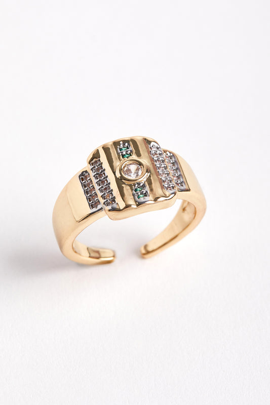 14K Altın Kaplama Elegance Yüzük