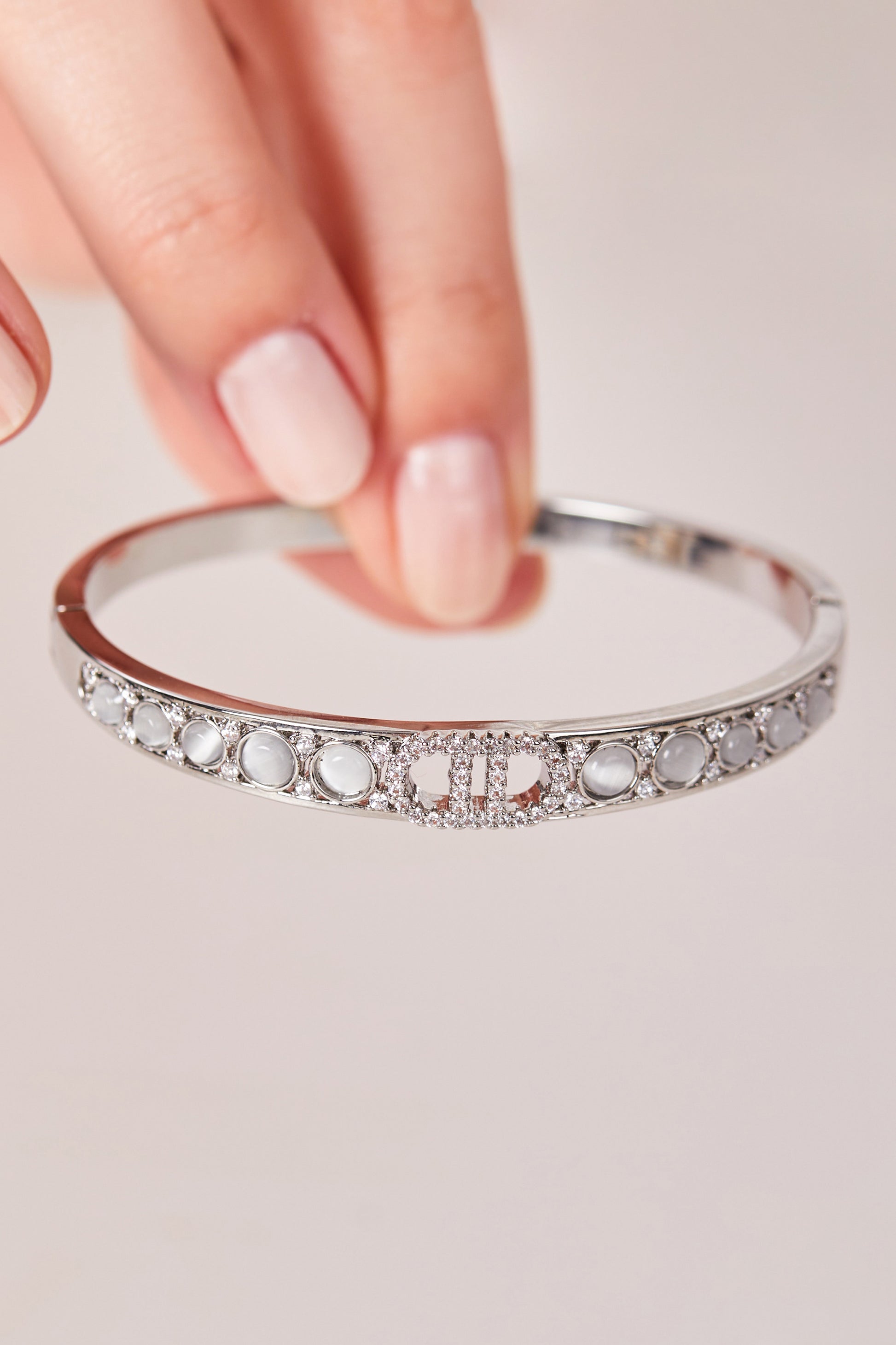 22K Gold Plated DD Bracelet Silver
