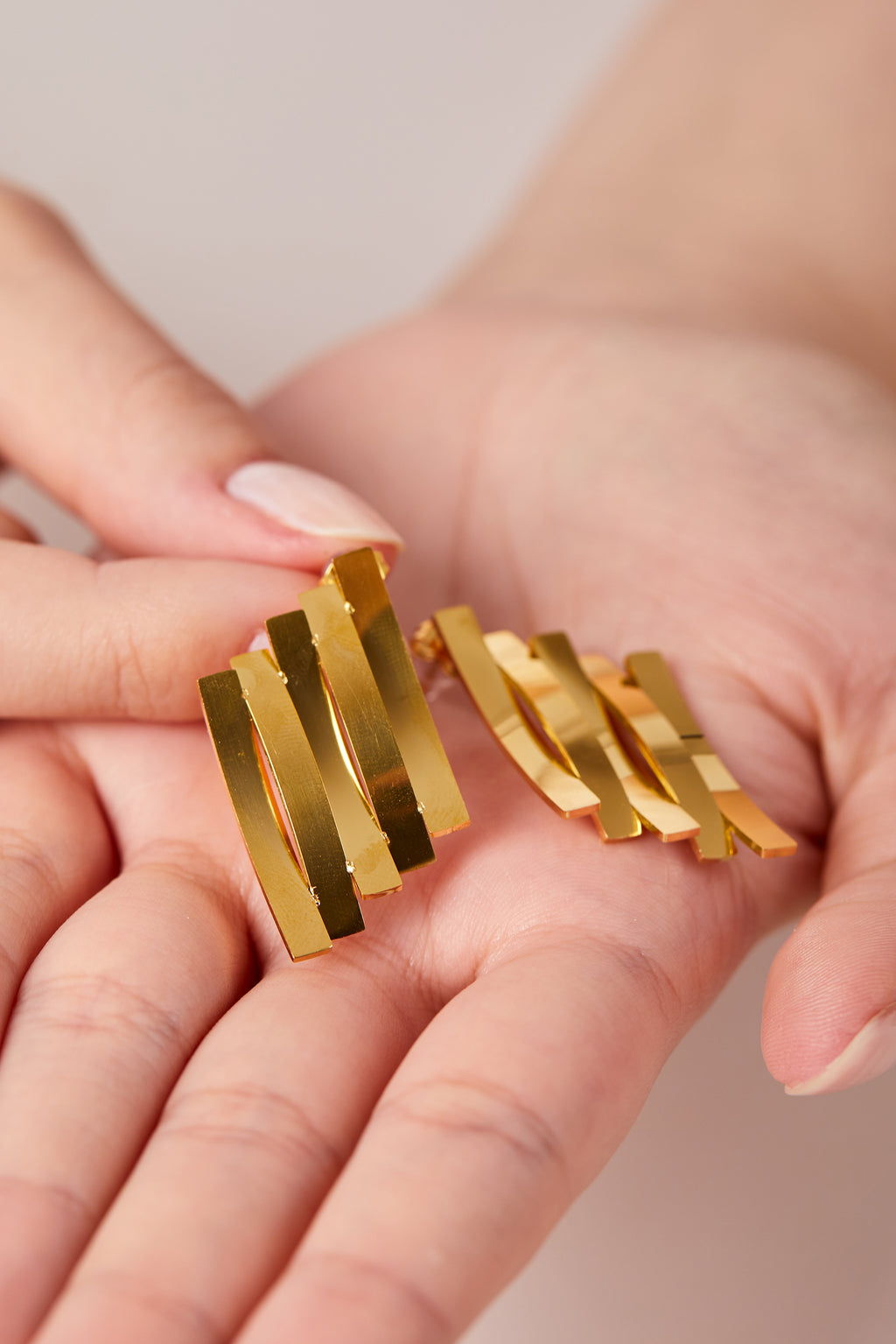 18K Altın Kaplama Modern Küpe
