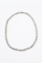 VIP Özel Seri Zirkon Taşlı Yonca Kolye Silver