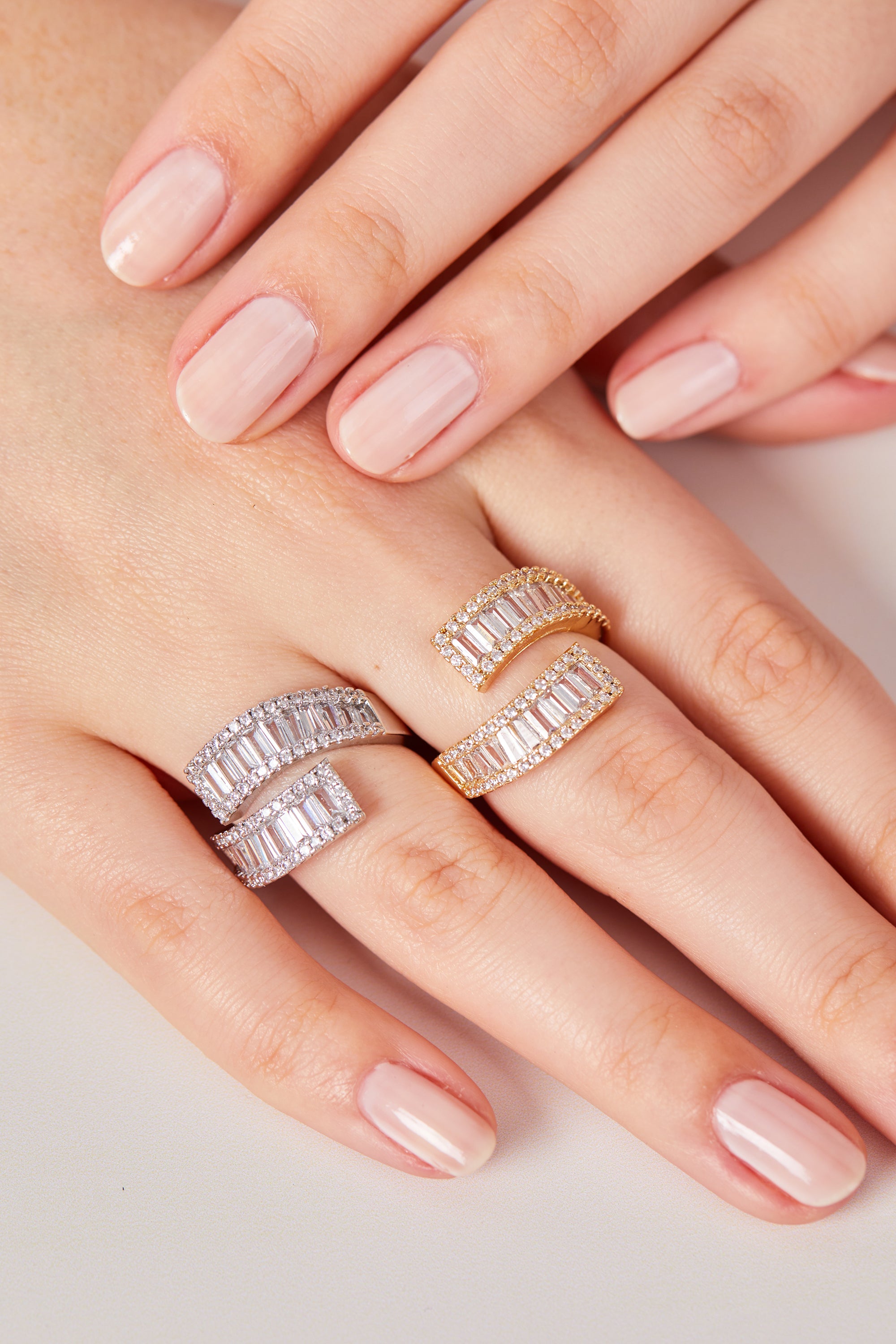 22 Carat Gold Plated Stone Ring Silver