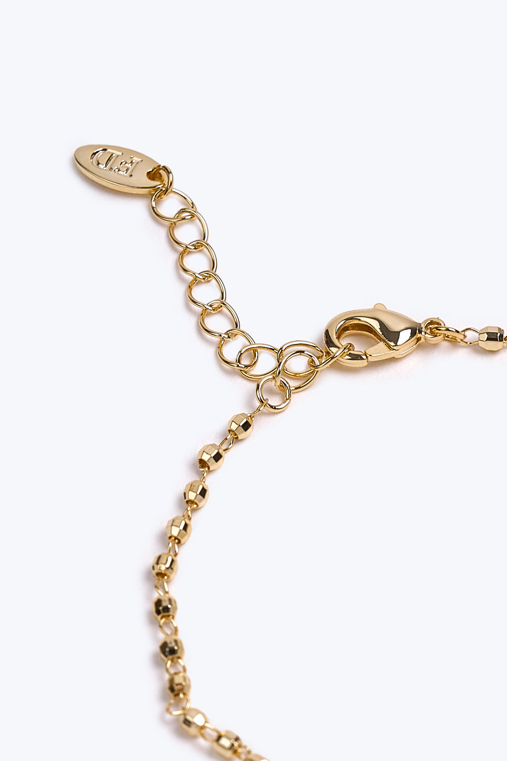 14K Altın Kaplama Sedef Detaylı Yonca Bileklik