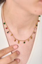 Charmlı Çelik Kolye