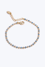 Altın Kaplama Taşlı Boncuklu Bileklik