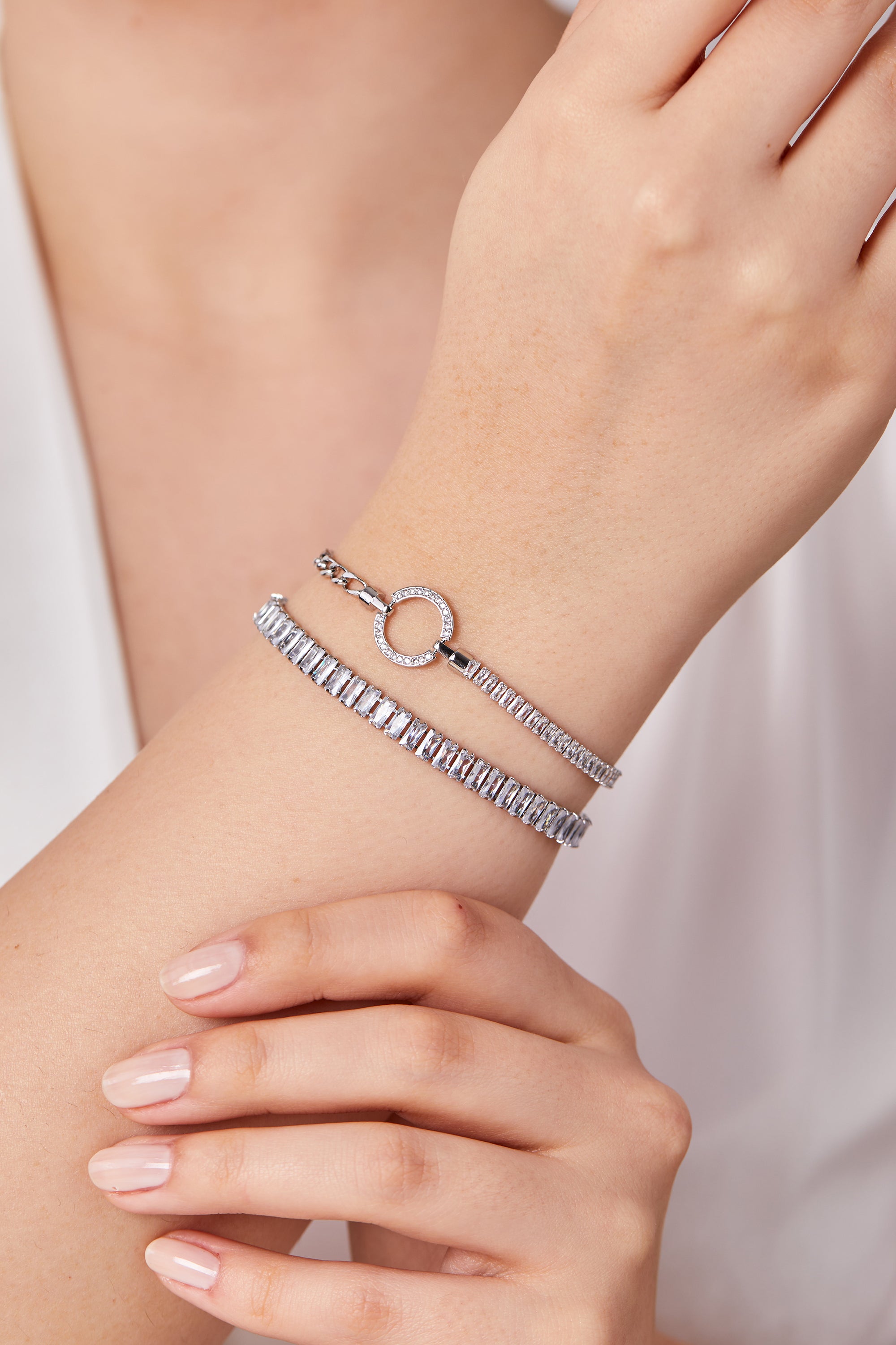Steel Stone Bracelet