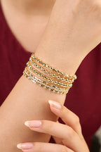 Altın Kaplama Boncuklu Bileklik