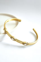 Altın Kaplama Zarif Taşlı Bileklik