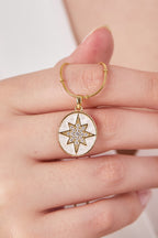 Steel Compass Necklace