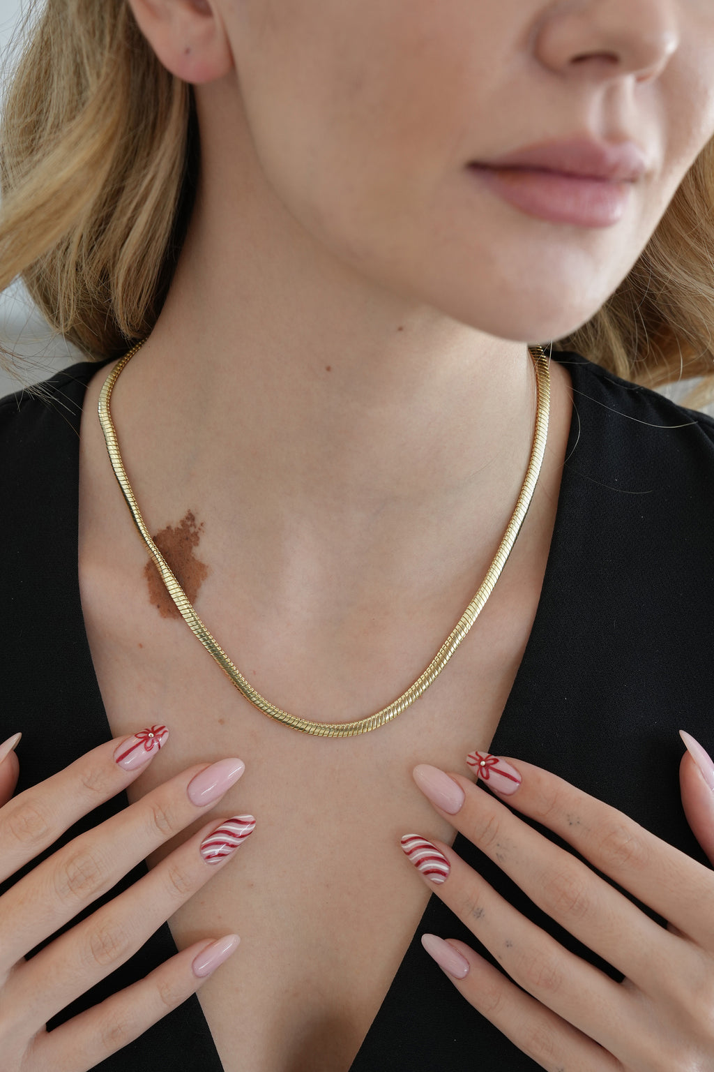 14K Altın Kaplama İtalyan Ziincir Kolye