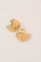 Steel Oyster Earring