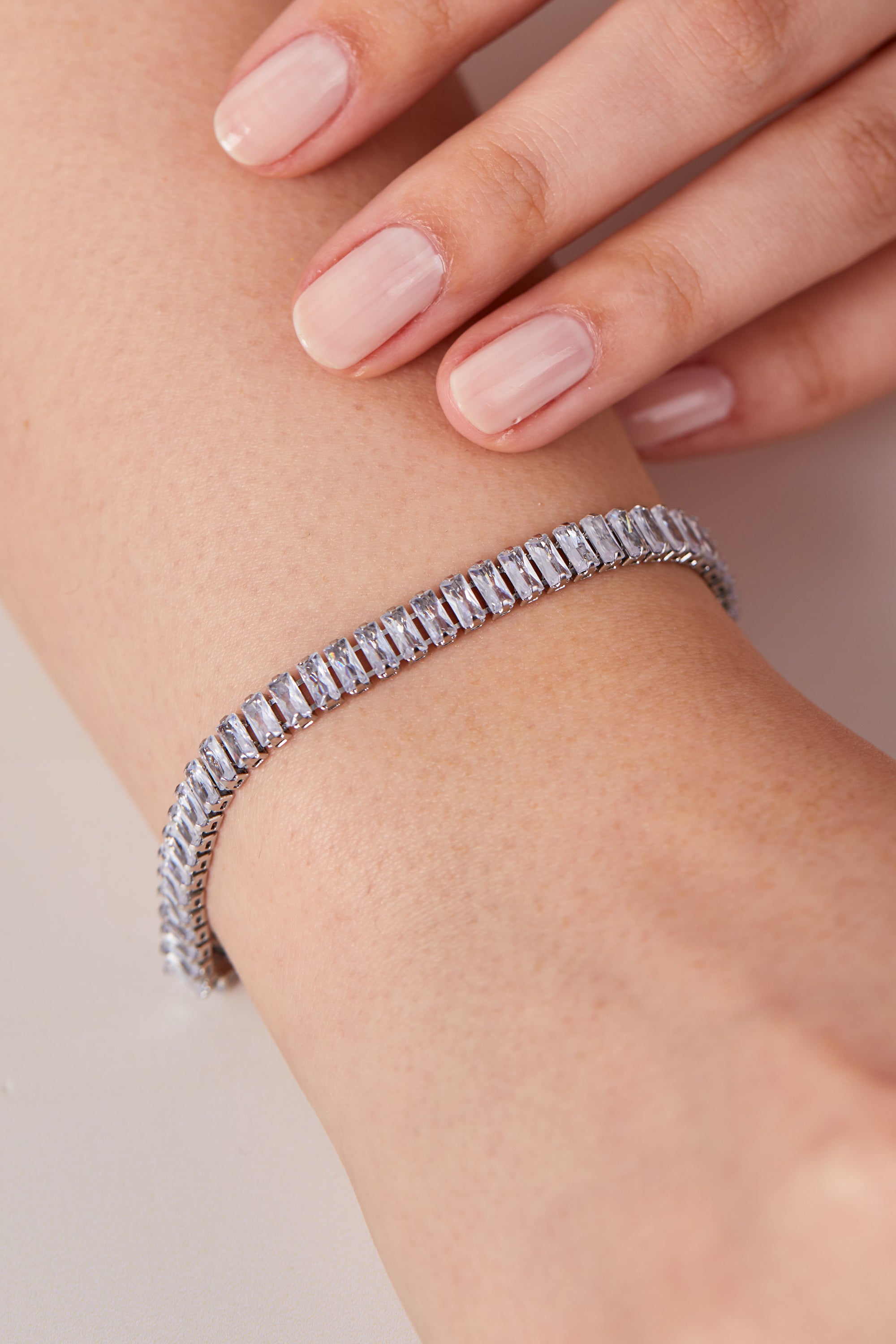 Steel Stone Bracelet
