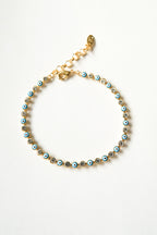 Altın Kaplama Taşlı Boncuklu Bileklik