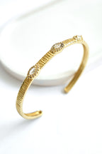 Altın Kaplama Zarif Taşlı Bileklik