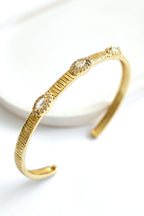 Altın Kaplama Zarif Taşlı Bileklik