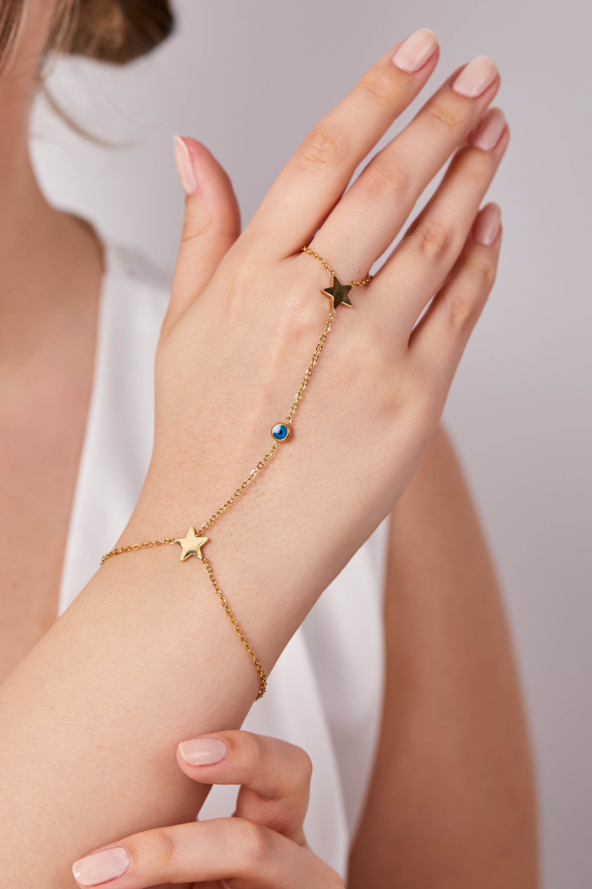 Steel Evil Eye Beaded Shahmaran
