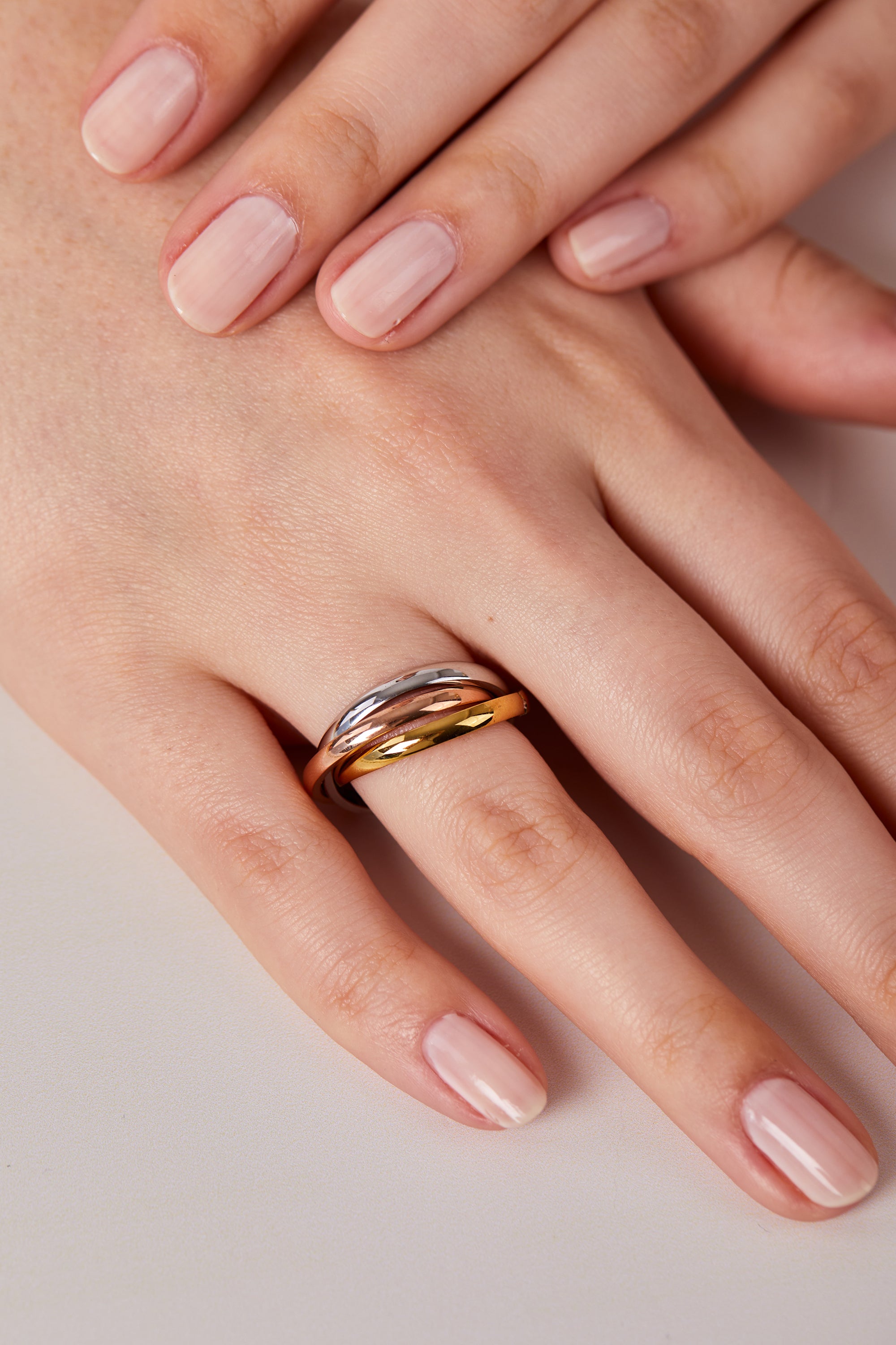 Steel Tri-Color Ring