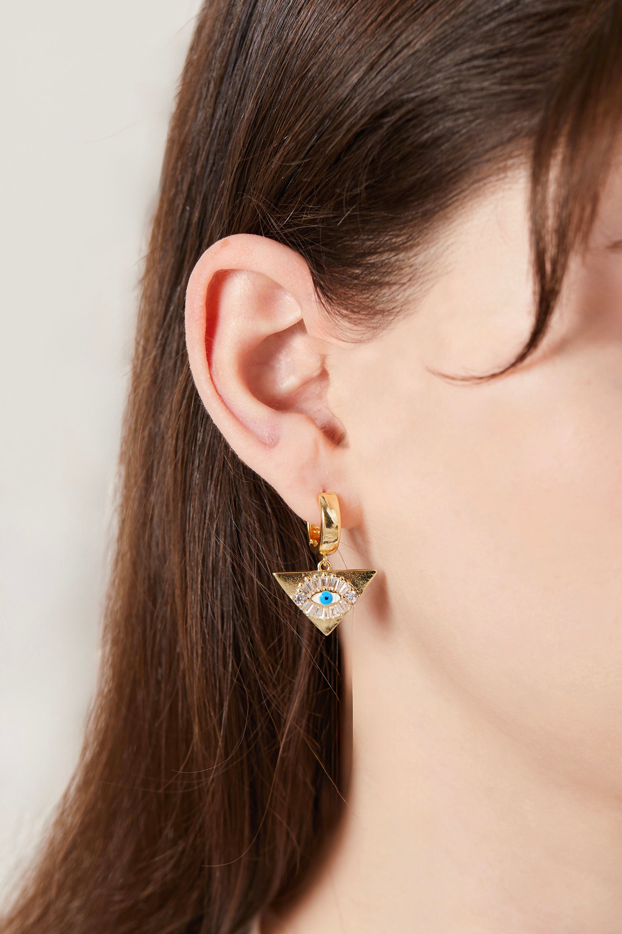 Eye Triangle Earring
