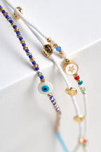 Happy Beads Üçlü Boncuk Kolye