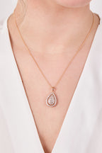 Xuping Pırlanta Taşlı Damla Kolye