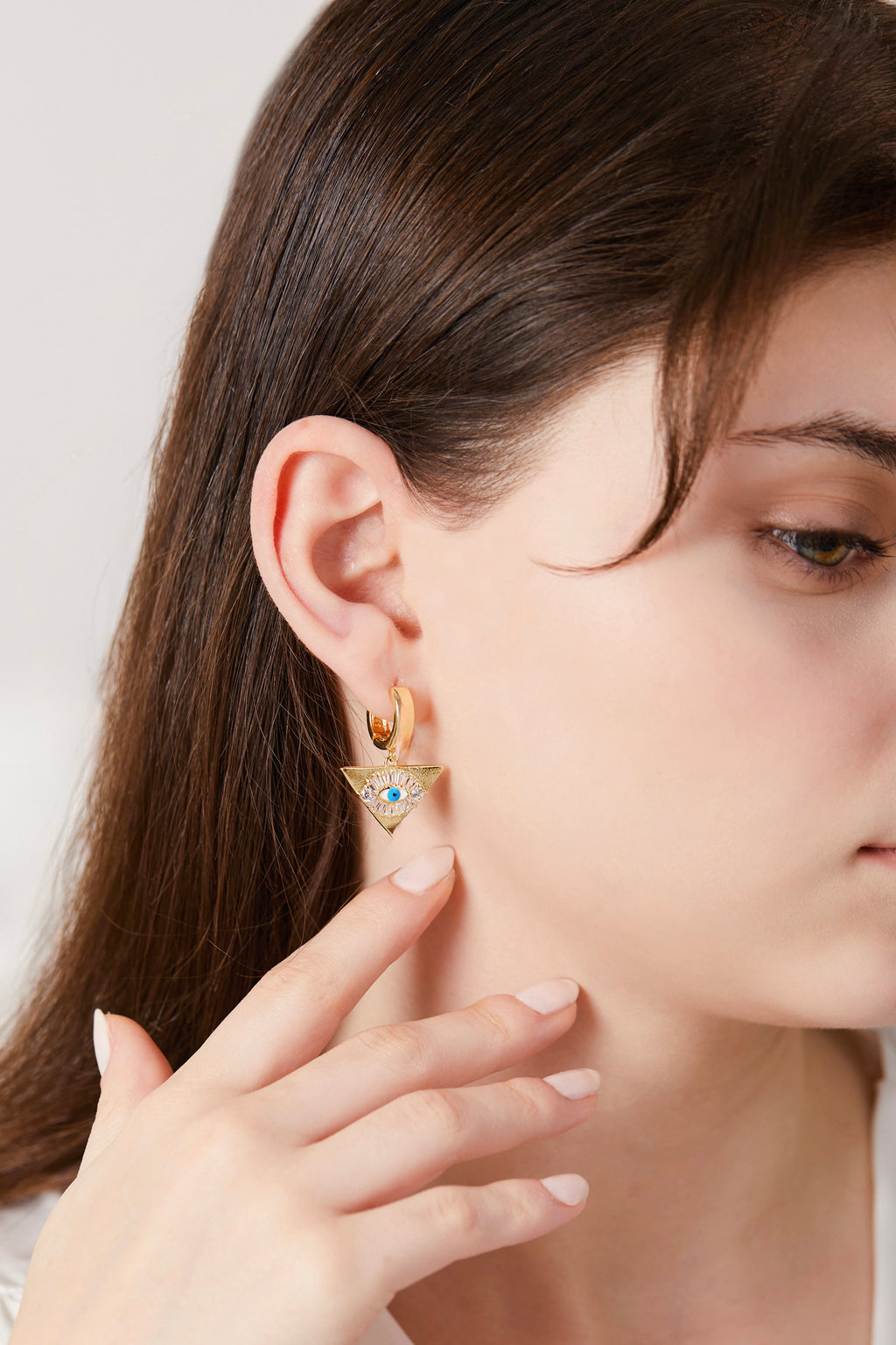 Eye Triangle Earring