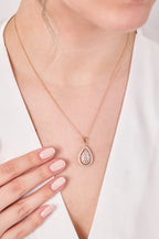 Xuping Pırlanta Taşlı Damla Kolye