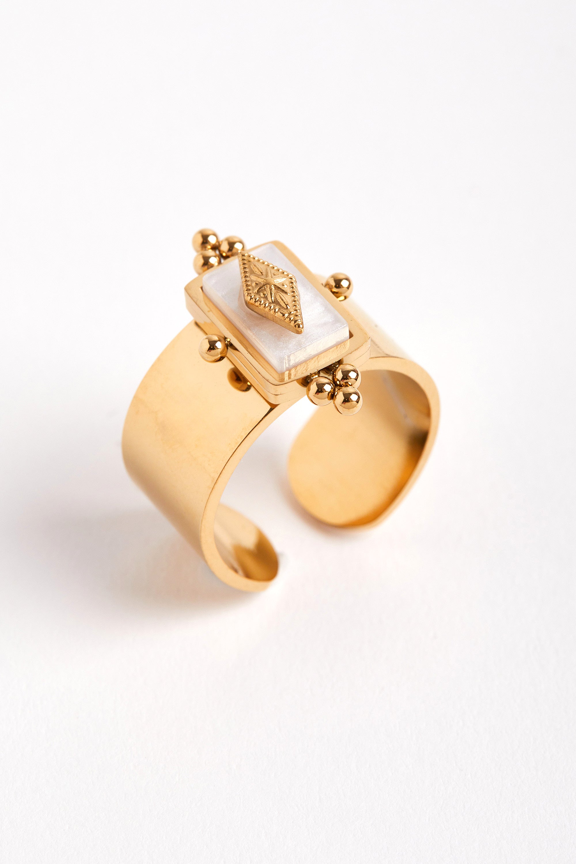 Gold Plated Retro Ring