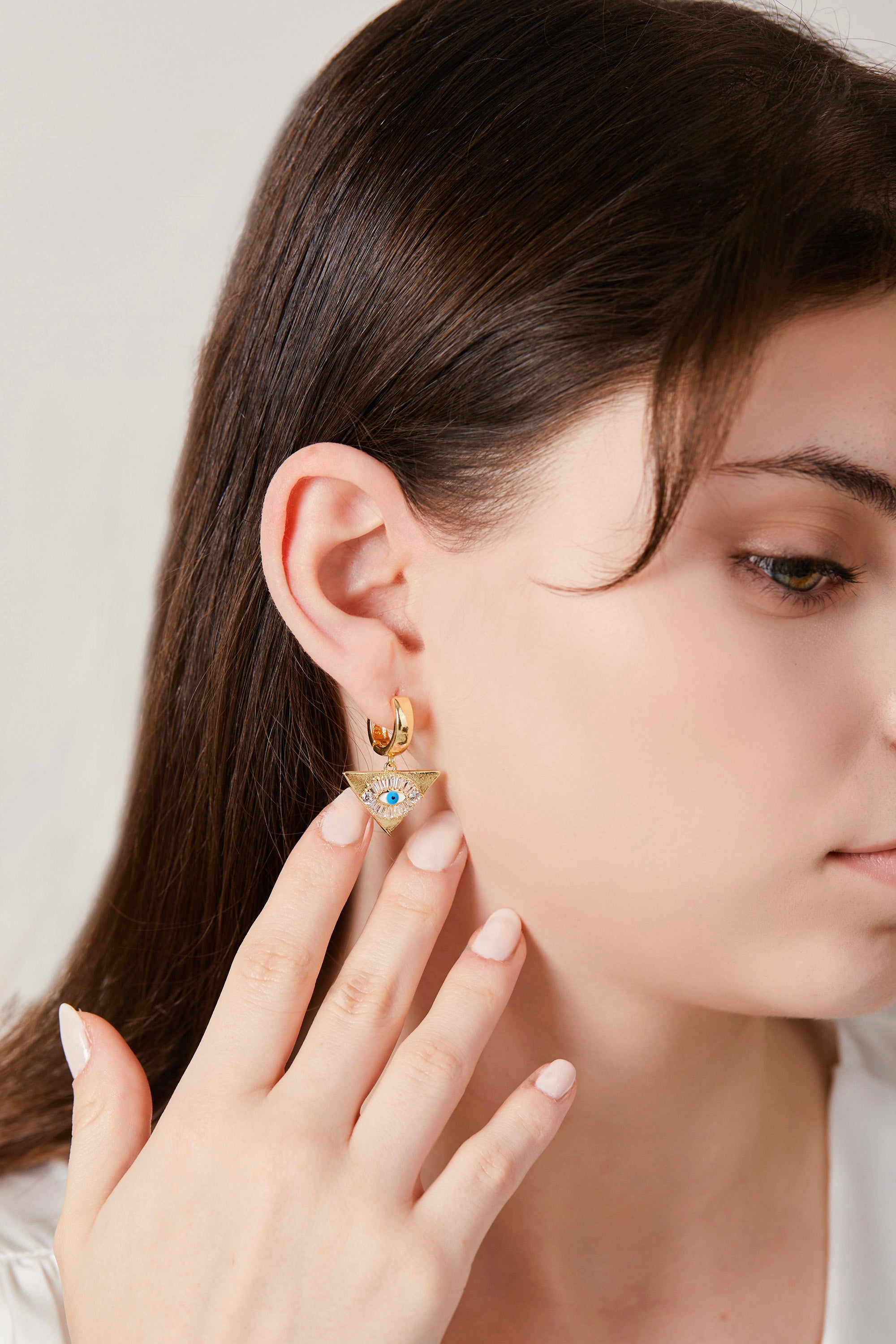 Eye Triangle Earring