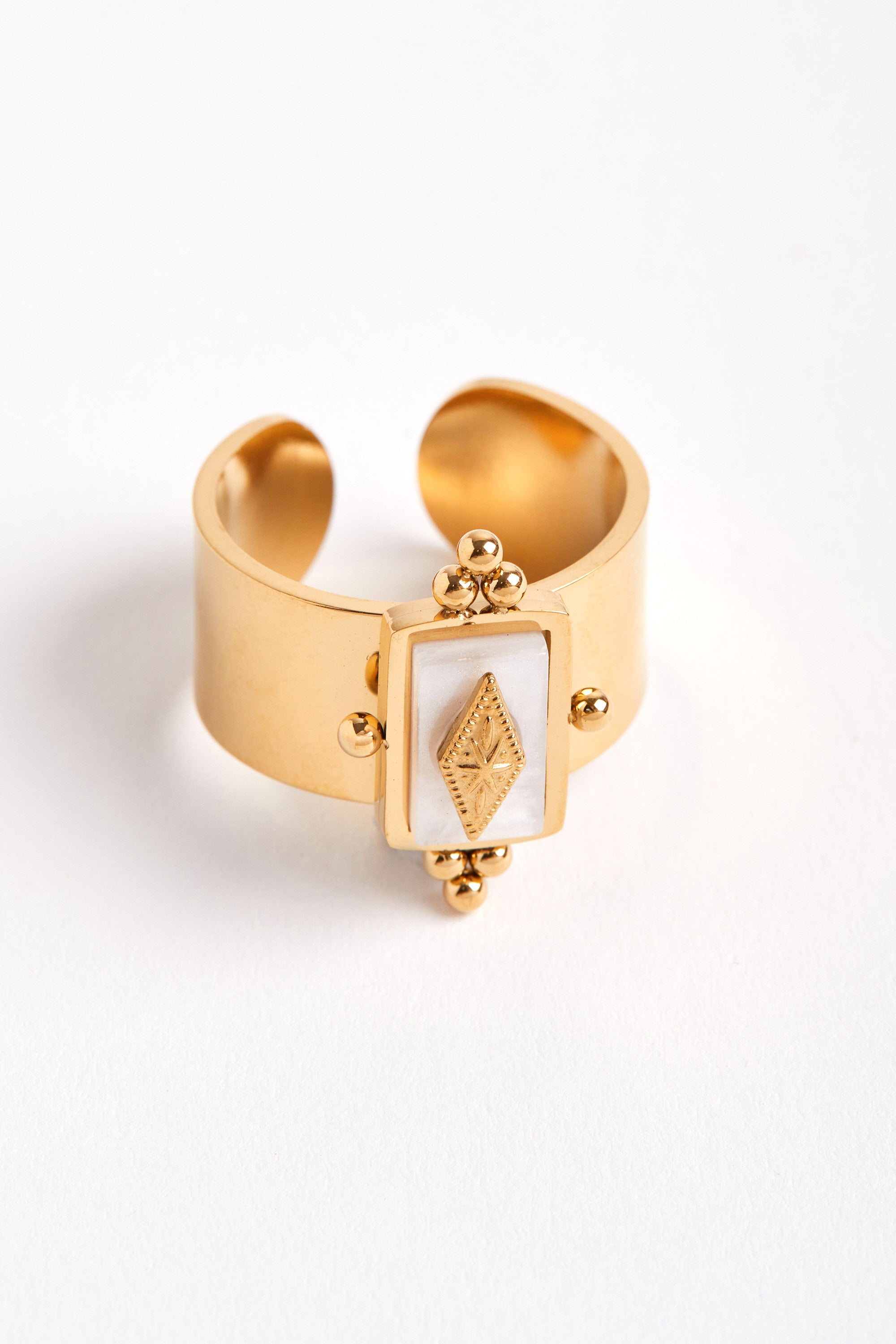 Gold Plated Retro Ring